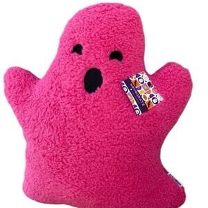 Novogratz Sherpa Ghost Pink Halloween Throw Pillow 22x19 TikTok Viral New